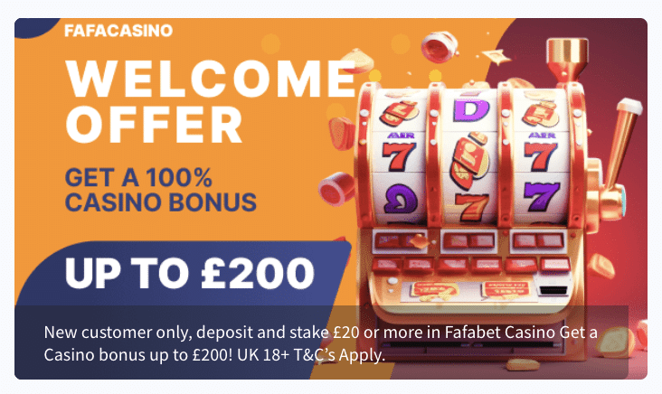 Fafabet casino welcome offer